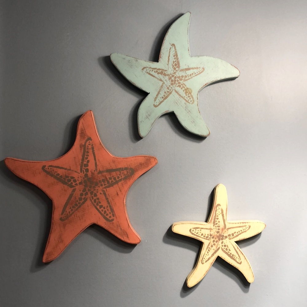Starfish wall art set